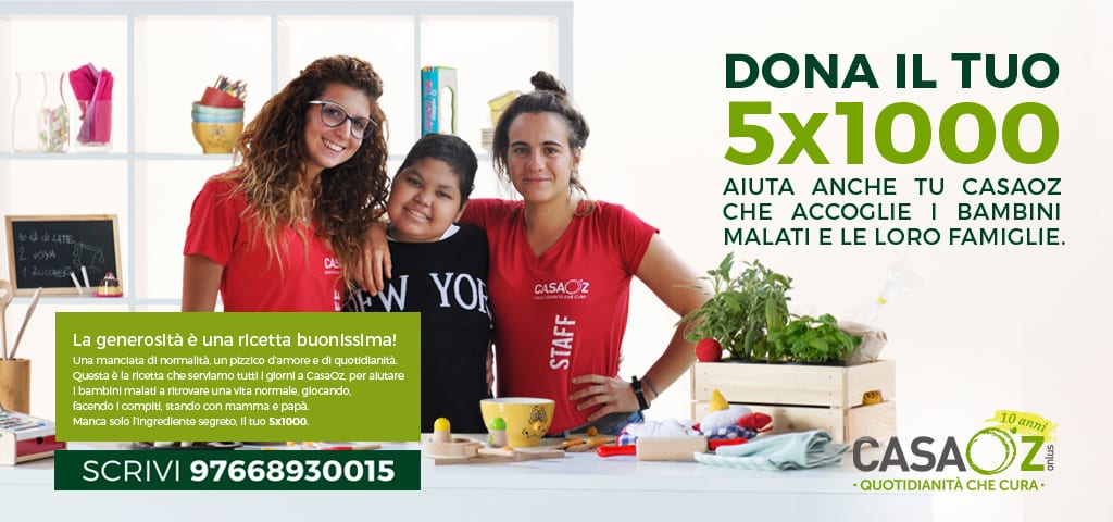 Il tuo 5×1000 a CasaOz